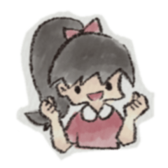 Hand-drawn watercolor-style Sticker