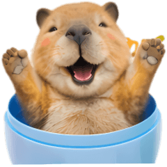 Kids are welcome! Capybara's daily talk
