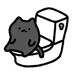 動く！ゆるい黒ねこ２