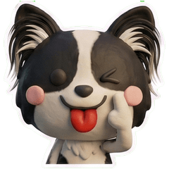 Moving 3D Black Papillon 26