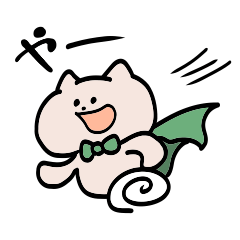 An everyday colorful caped cat.