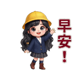 Cute School Girl: Energetic Daily Life