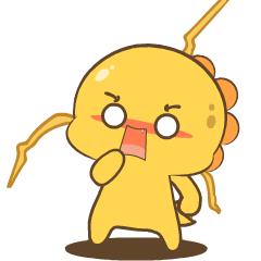 Chubby Yellow Dino 5 : Animated Stickers