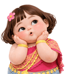 Funny face girl 203 EN