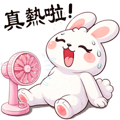 Cute white chubby rabbit 2 big TW