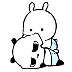 多分、うさぎとパンダの赤ちゃん