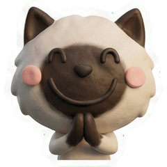 3Dポイントカラー猫25