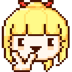 金髮女孩心情像素