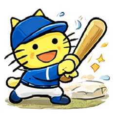 cut class cat play baseball
