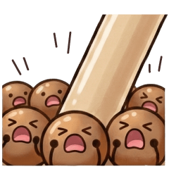 黑糖粉圓仔2★驚慌失措小粉圓