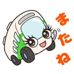 Cute Bus Character Stickers