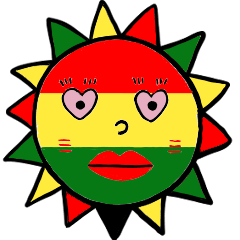 ポップな太陽さんスタンプ 2