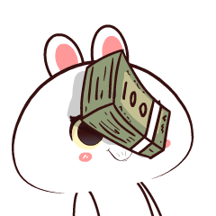 Yelllow Eyed Rabbit : Animated Stickers