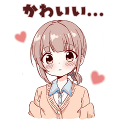 Cute Girl Daily Stickers248