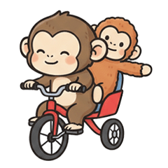 (-ω-、) 小猴猴出發