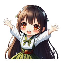 Calm days of the petite maid No.3.