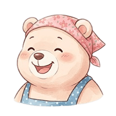 Bear doing housework