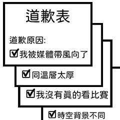 apology list(Watching games, daily life)