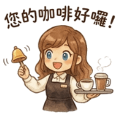 Xiao Bei works at a coffee shop