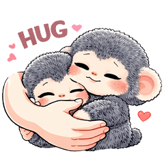 The snow monkey is so cute and adorable