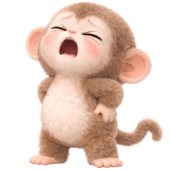 Japanese macaque cute (NO text)