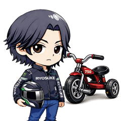 チビライダーRYOSUKEのスタンプ