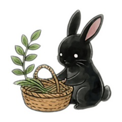 Black Rabbit Sticker4