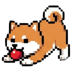 Pixel Shiba Inu cute style