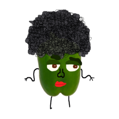 Afro Green Pepper 8stanps