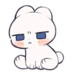 ふてぶてうさぎのスタンプ3