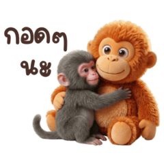 Cute Japanese Macaque