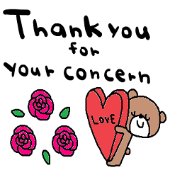 (nenerin日常スタンプ607英語気遣い)