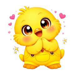 吊帶褲小雞（黃）-靜-感恩