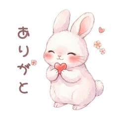 Cute Bunny Sticker 1