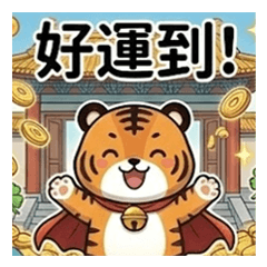 開運的小小虎爺-虎耶3:好運到～！！