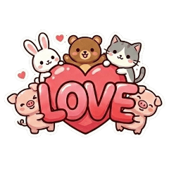 veru cute animals stamps