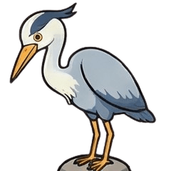 THE Grey Heron Stickers