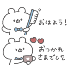 ribbon bear sticker #7