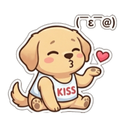 Sweet Golden Retriever Daily: Kaomoji