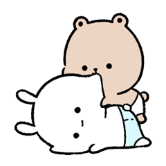 多分、くまとうさぎの赤ちゃん