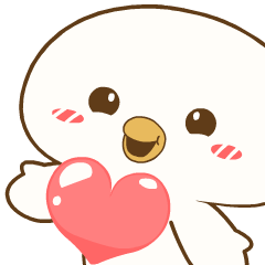 Cute Bald Bird 3 : Effect stickers