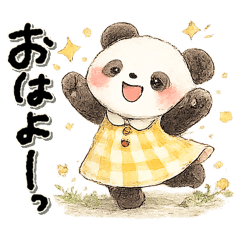 Everyday Panda Greetings and daily life