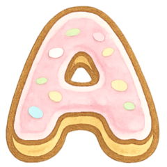 療癒甜甜圈◎字母