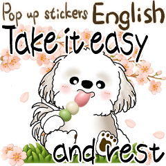 Pop-up Shih tzu (Spring)cherry blossoms1