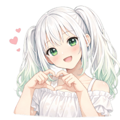 Adorable girl stickers for daily use