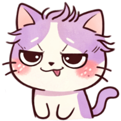 Purple Cat Mood