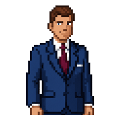 An office man in Blue Suite