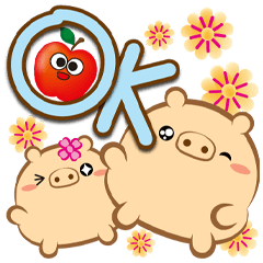 《Q菓子大字貼》OK