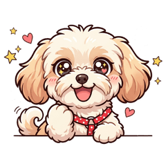 Daily Stickers of SASUKE the Maltipoo4