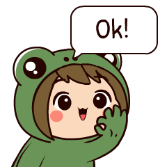 Froggy Girl 5 : Animated Stickers